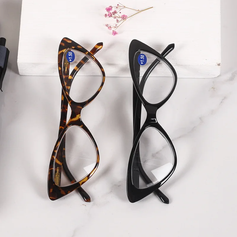 YOOSKE Marka Kedi Göz okuma gözlüğü Kadın Moda Presbiyopi Gözlük Reçete Kadın Bahar Menteşe Gözlük Diyoptri Görüntü 5