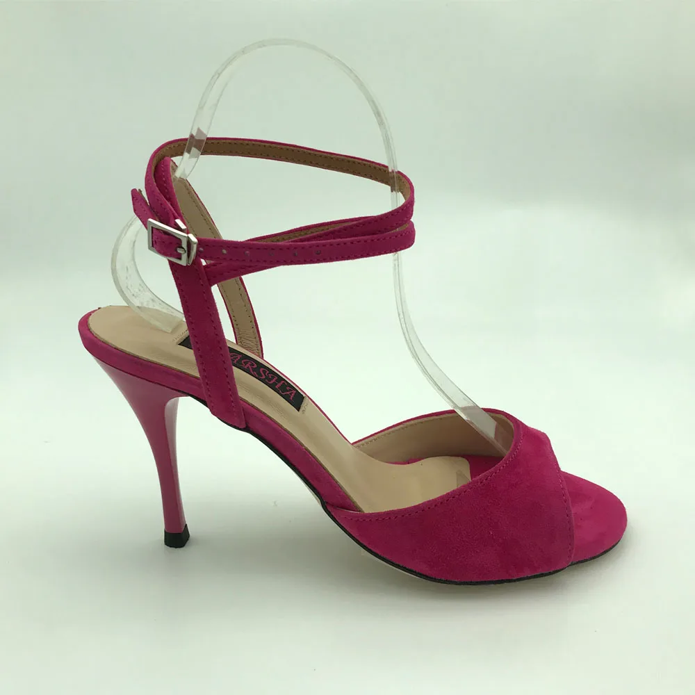 Seksi YENİ Arjantin Tango Dans Ayakkabıları Düğün Ayakkabı parti ayakkabıları kadınlar için Flamenko ayakkabı deri taban T62102RS yüksek topuk Görüntü 1