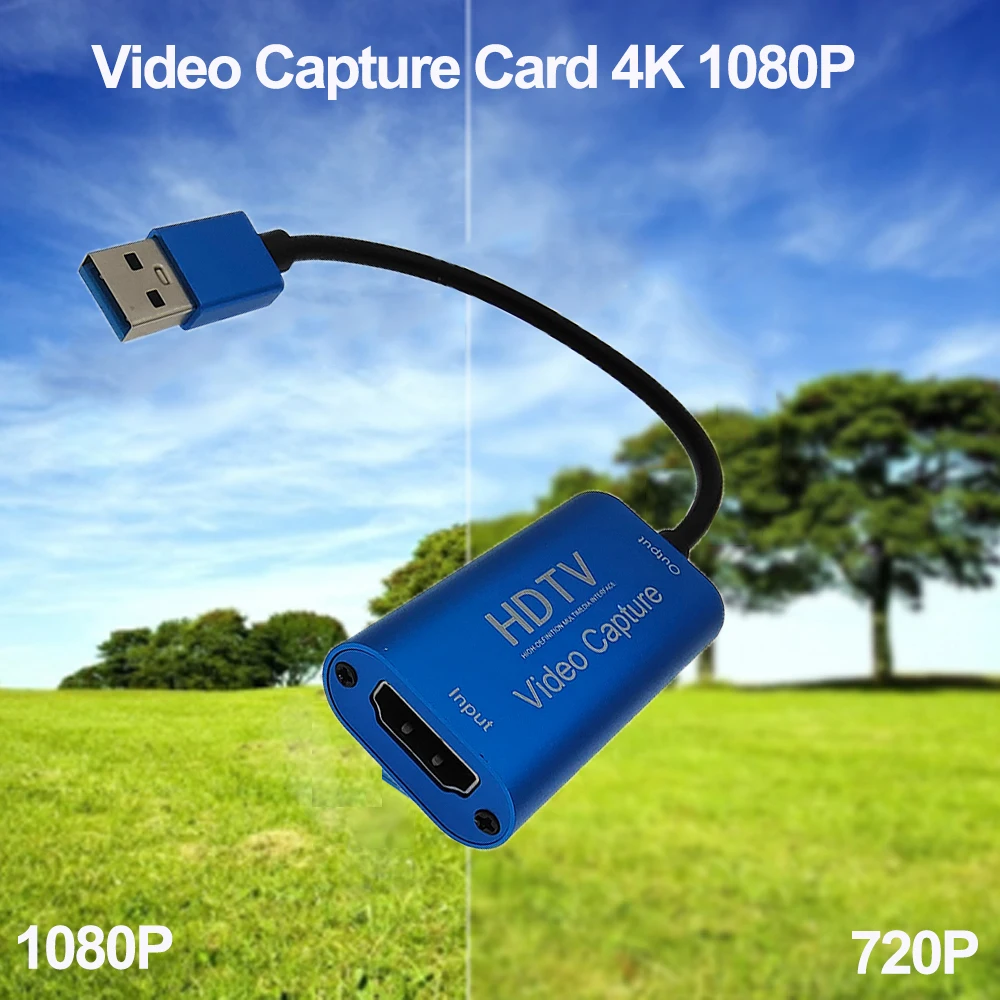 HDMI Uyumlu USB Video Yakalama Kartı HD 1080P HDMI Uyumlu Video Yakalama Kartı Oyun Kayıt Canlı Yayın Yayını Görüntü 1