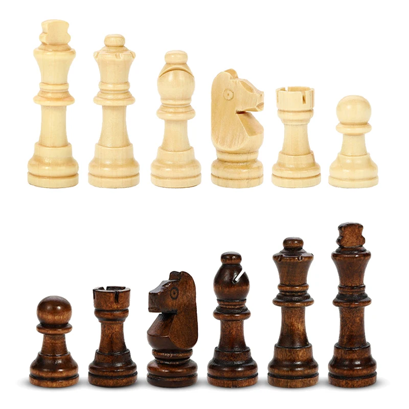 2021 Büyük Manyetik satranç setleri Yüksek Kaliteli Ahşap saklama kutusu Satranç Tahtası Yedek Chessman Katlanır Seyahat için Yetişkin Çocuk Oyunu Görüntü 4