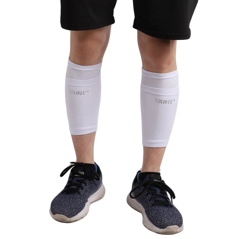 Cep Futbol Shin İle Futbol Koruyucu Çorap Bacak Kollu Shin Pad Sahibi Çorap Kollu Yetişkin Destek Çorap Yastıkları  Görüntü 5