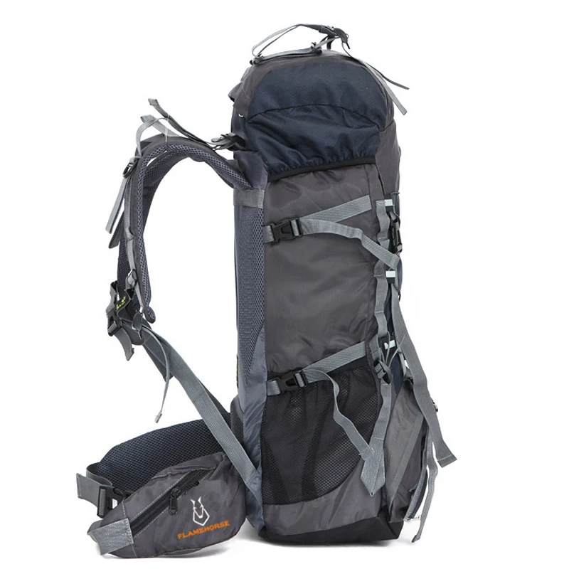 Sıcak 60L Naylon / Oxford Su Geçirmez Kuru Çanta Açık Yüksek Kaliteli seyahat sırt çantası Erkek Kadın Kamp Dağcılık Yürüyüş Sırt Çantaları Görüntü 2