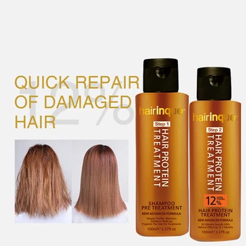 Brezilyalı Keratin Şampuan Saç Bakımı Saç Düzleştirme Tedavisi Onarım Hasarlı Saç Kadınlar Erkekler için 100ml кератин для волос 1