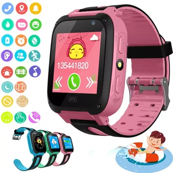 Çocuklar için akıllı saat Su Geçirmez Arama Smartwatch GPS Anti kayıp Konum İzci Çocuklar Telefon İzle Erkek Kız Hediyeler 1
