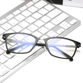 Gözlük Unisex Optik çerçeve Anti mavi ışık lensi Vintage gözlük Erkekler Kadınlar Miyopi Bilgisayar erkek gözlük Kadın 9931 1