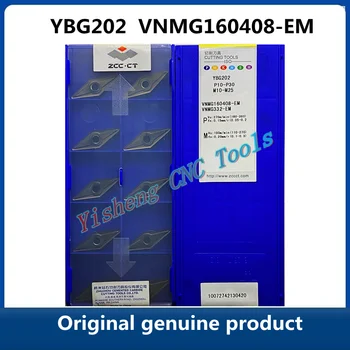 Orijinal orijinal ürün ZCC CT VNMG 160408 YBG202 VNMG160408-EM YBG205 CNC Torna Aracı Torna kesici aletler 1