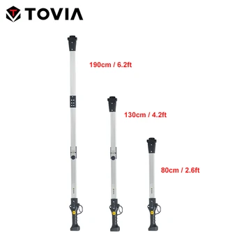 T TOVIA 0.8 M / 1.3 M / 1.9 M Yüksek Erişim uzatma direği Elektrikli Pruner ve Testere uzatma çubuğu Sağlam ve Hafif Alüminyum Alaşımlı 1