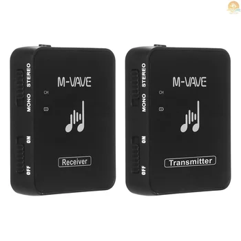 M-VAVE WP-10 2.4 GHz Kablosuz Kulaklık Monitör Gitar Verici ve Alıcı İletim Sistemi ile şarj edilebilir pil Bas 1