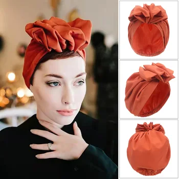 2022 Moda kadın Çiçek Türban Şapka Sıkı Cloche Kap Kızlar Vintage Bandanalar saç aksesuarları 1