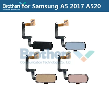 Parmak izi Samsung Galaxy A5 2017 A520 A520F A520K A520L Parmak İzi Ana Düğme sensör esnek kablo Şerit Yedek parça 1