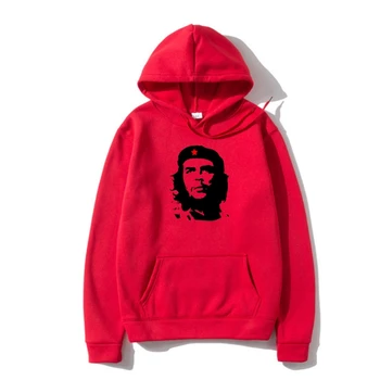 Che Guevara Dış Giyim Siluet İkonik Retro Siyasi Devrim Küba S 5XL Hoodys