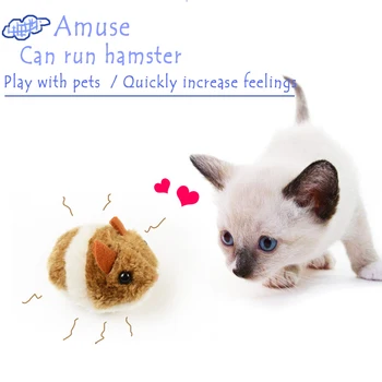 Snailhouse Sevimli Kedi Oyuncak Peluş Kürk Oyuncak Sallamak Hareketi Fare Pet Yavru Komik Sıçan Emniyet Peluş Küçük Fare Interaktif Oyuncak Hediye
