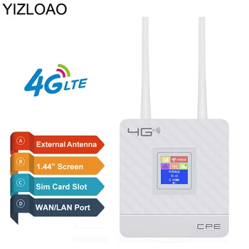 YIZLOAO CPE 4G WIFI yönlendirici 4G GSM Ağ Geçidi FDD TDD LTE WCDMA Kablosuz Modem Yönlendirici Sım Harici Antenler WAN / LAN Bağlantı Noktası Noktaları 1