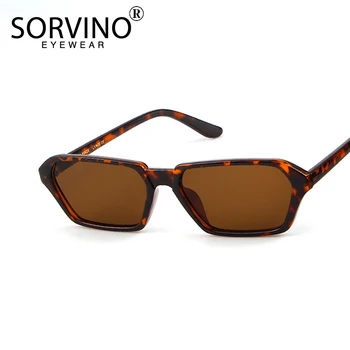 SORVINO Retro Dikdörtgen Güneş Gözlüğü 2022 Kadın Üstleri 90s Moda Kare güneş gözlüğü Benzersiz Tasarımcı Marka Pembe Shades Óculos SVN49 1