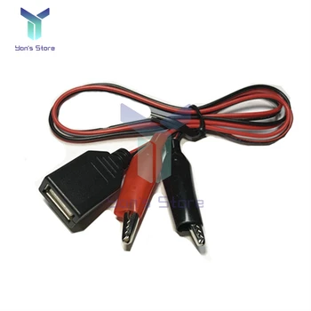 Timsah Klip Küçük Timsah Testi Klip USB Adaptörü Dişi Kablo Uzunluğu 58CM Metal Dayanıklı Pratik Araçları 1