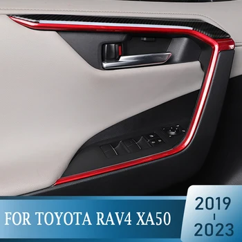 Toyota için RAV4 2019 2020 2021 2022 2023 RAV 4 XA50 Hibrid Araba Kapı Asansör Kol Dayama Kase Şerit ayar kapağı İç Aksesuarları 1