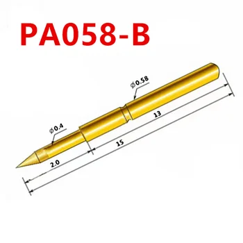 100 ADET Altın kaplama Yay Test Pimi PA058 - B Sivri Dış Çapı 0.58 mm Toplam Uzunluk 15mm PCB Test Pimi 1