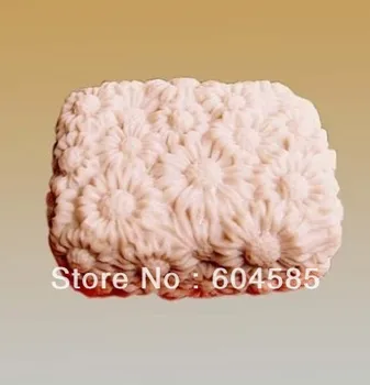Kare Çiçekler Papatya 50051 Zanaat Sanat Silikon Sabun kalıp Craft Kalıpları DIY El Yapımı sabun kalıpları 1