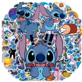 50/100 adet Disney Klasik Karikatür Lilo ve Dikiş Sevimli Çıkartmalar Dizüstü tablet telefon kılıfı PVC Graffiti Sticker Sevimli Çıkartmaları Paketleri 1