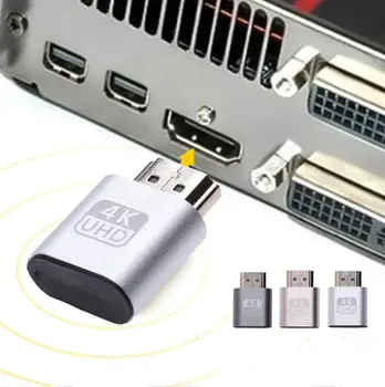 HDMI uyumlu Sanal Ekran 4K DDC EDID Kukla Fiş EDID Ekran Hile Sanal Fiş Kukla Emulator Adaptörü VGA 1920x1080P Sıcak