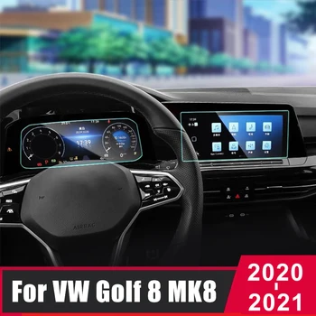 Volkswagen VW Golf 8 için MK8 2020 2021 2022 Araba GPS Navigasyon Filmi LCD Ekran Dokunmatik Temperli Cam koruyucu film Aksesuarları 1