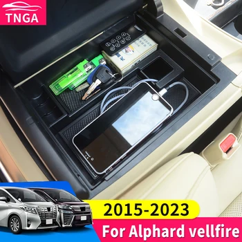 Toyota için Alphard Vellfire 30 Serisi 2015-2022 Yükseltilmiş İç Modifikasyon Aksesuarları Kol Dayama saklama kutusu Bölme Braketi