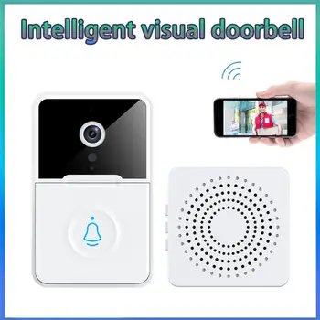 Akıllı Wifi Görsel Kapı Zili HD Gece Görüş Çan Telefon Uzaktan Kamera Ses Değiştirebilirsiniz Kablosuz Ev Güvenlik Pil Kapı Zili 1