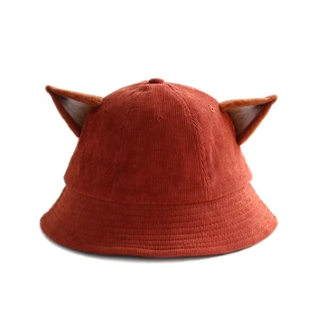 Moda ebeveyn-çocuk melon şapka kedi kulak fötr şapkalar çocuklar için resmi kap fötr şapka kadın Satılık! \ Erkek şapkaları - Korkmazambalaj.com.tr 11