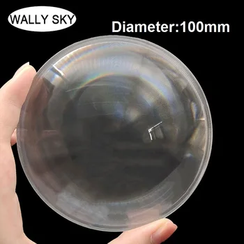 PMMA Akrilik Optik Lens Büyüteç Lens Çapı 100mm Yuvarlak Dairesel Fresnel Lens Yapmak Yangın Araçları Odak Uzunluğu 50 70 100 120mm