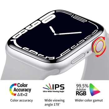 2022 Sıcak Orijinal IWO 14 T900 Pro Max Smartwatch Serisi 7 Kablosuz konuşma 44mm tansiyon aleti smartwatch Apple Android için 1