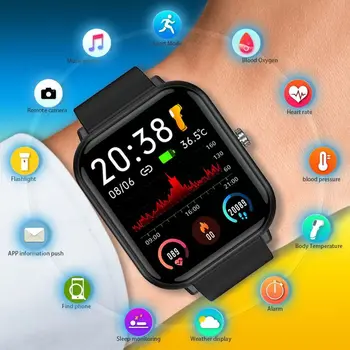 Android için Mi Samsung akıllı izle Kadın erkek Q9 Pro Spor Saat Kan Basıncı 1.7 Tam Dokunmatik Ip68 Su Geçirmez Smartwatch 2022 1