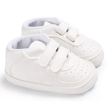 Beyaz Moda Bebek ayakkabıları rahat ayakkabılar Erkekler Ve Kızlar İçin Yumuşak Alt Vaftiz Ayakkabı Sneakers Birinci Sınıf Konfor İlk WalkShoes 1