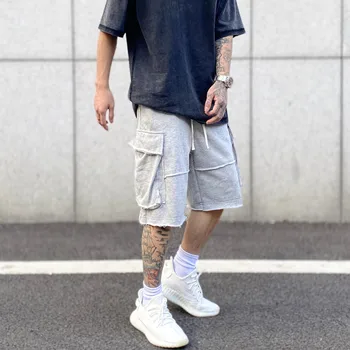 Erkek Rahat Şort Geniş Trendyol Harajuku Pantolon Tasarımcı Y2k Yaz kadın Moda Pamuk Baggy Basketbol Hip Hop Giyim 1