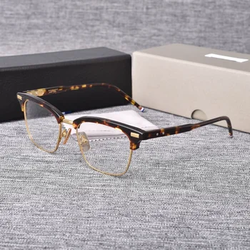 2022 Yeni Marka Tasarımcı Gözlük Çerçevesi Erkekler Klasik İş Kare Tam Çerçevesiz Gözlük Optik Lensler Reçete Gözlük 1