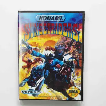 Sunset Riders Oyun Kartuşu Için Perakende Kutusu Ile 16 bitlik MD Oyun Kartı Sega Mega Drive 1