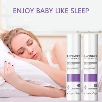 80ML En İyi Aromaterapi Sakin Derin Uyku Sis Yastık Lavanta Lavanta Sprey Sprey Yağlar Terapi Uçucu Uykusuzluk Uyku J8T5 1