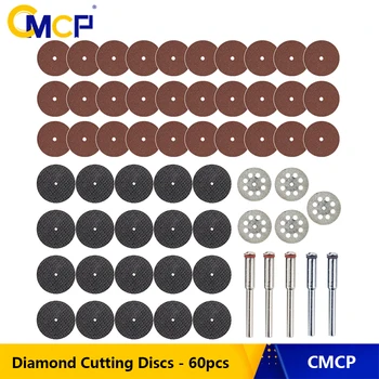 CMCP 60 adet elmas kesim Diskleri Metal Kesme Diski Dremel Değirmeni Döner Aracı Dairesel Testere Bıçağı Aşındırıcı Kesme Diskleri 1