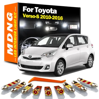 MDNG 9 Adet Canbus LED İç Dome Harita İşık Kiti Toyota Verso-S Verso S 2010 2011 2012 2013 2014 2015 2016 araba Led Ampuller 1