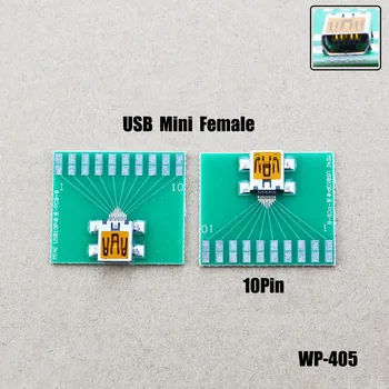 1 adet Mini 10P Dişi Test Kartı Philips Mini USB PCB kartı Test Standı kaynak teli Veri Test Kurulu WP-405 1
