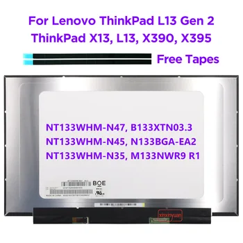 13.3 laptop lcd ekranı NT133WHM-N47 Fit N133BGA-EA2 B133XTN03. 3 M133NWR9 R1 Lenovo ThinkPad X13 X390 X395 L13 Gen 2 30pin 1