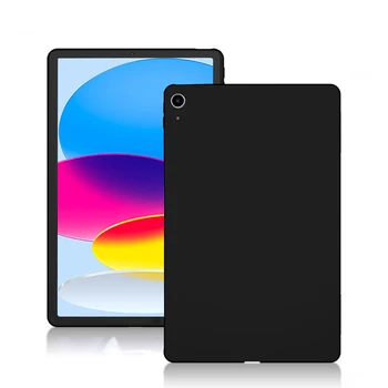 Siyah mat Yumuşak TPU Şeffaf Silikon Şeffaf Kılıf Kapak için iPad Hava 1 2 5th 6th Hava 4 5 2022 10.9 7th 8th 9th Pro 11 12.9 1