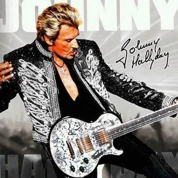 Yeni kaya şarkıcı Johnny Hallyday (Johnny Hallyday) 5D Diy Elmas Boyama Mozaik Çapraz Dikiş Kiti Elmas Nakış Elmas 1