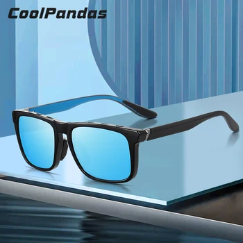 CoolPandas erkek Polarize Güneş Gözlüğü Balıkçılık Ultralight Ayna UV Engelleme güneş gözlüğü Kadın Spor Kare güneş gözlüğü gafas