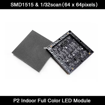 P2 Kapalı Tam Renkli LED Ekran Kartı HUB75E-128mmx128mm-64x64 Piksel 1/32 Tarama SMD RGB Modülü Paneli Matris 1