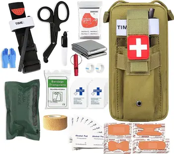 2022 Taktik Dişli ilk yardım çantası EMT Çantası EDC hayatta kalma kiti Acil durum Malzemeleri Askeri Yönetici Kılıfı SAHTE EMT Gergedan kurtarma 1