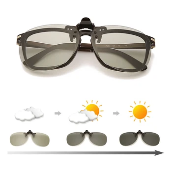 Flip up klip Polarize Lens Reçete Gözlük Kadın Erkek UV400 Shades Sürüş Güneş Gözlüğü Gözlük gafas de sol 1