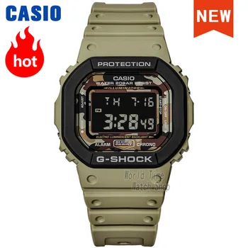 Casio izle erkekler için g şok en lüks set askeri spor bilek relogio dijital saat Kamuflaj kuvars erkek saati DW5610SUS5D 1
