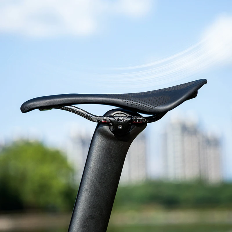 Bisiklet Eyer Ultra Hafif Bisiklet Yastık Karbon Fiber bisiklet selesi Dağ Bisikleti ve Yol Eyer Bisiklet Parçaları Görüntü 5