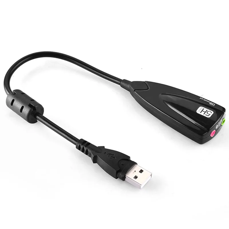 Sıcak Anlaşma Dizüstü Harici USB 2.0 Sanal 7.1 Kanal Surround Ses Kartı w / 12 CH Ekolayzır, USB 3.5 mm Stereo Ses Mikrofon Görüntü 3