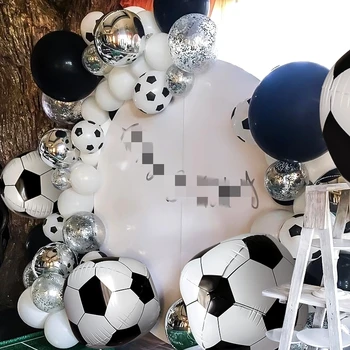 Futbol Tema Parti Çocuklar Büyük Çocuk Aşk dekorasyon balonu Sürpriz Hediye Helyum Folyo Futbol Şekli Balon Lateks Balon Doğum Günü 2